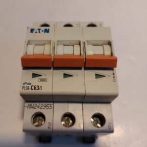 Eaton xPole PLS6-C63/3 Miniature Circuit Breaker | 63A 3-Pole 400V MCB - USED
